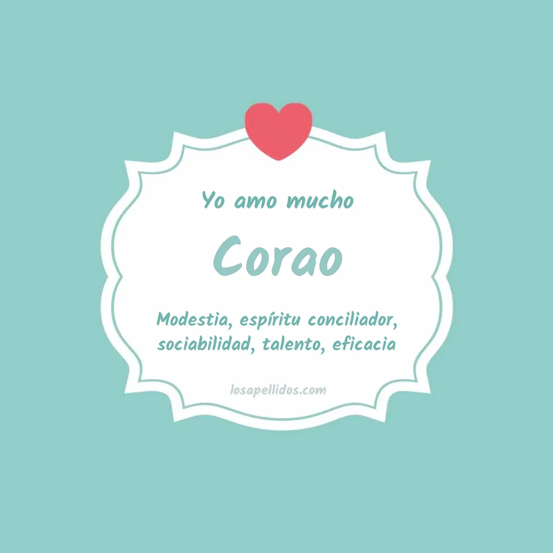 Yo amo mucho Corao