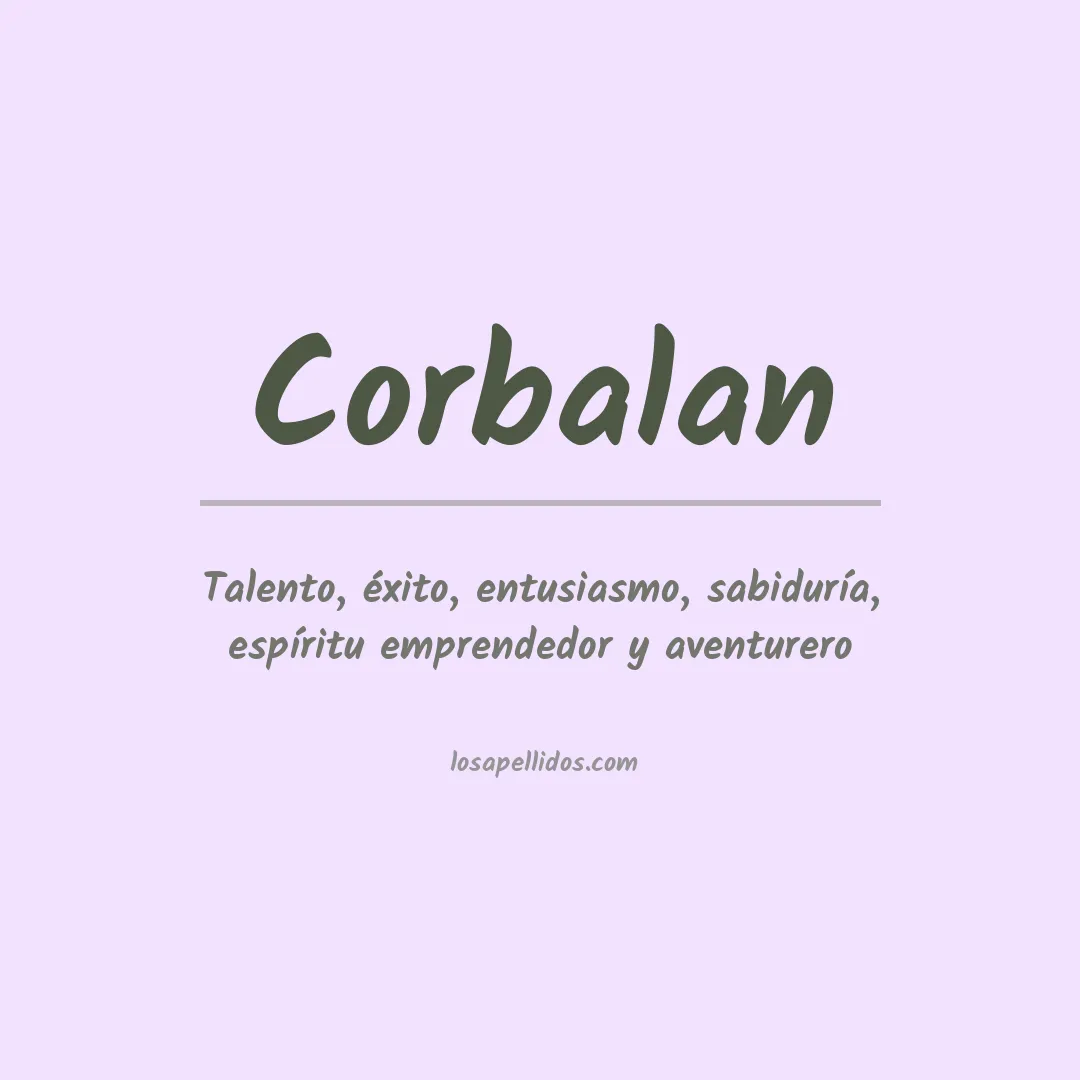 Apellido Corbalán