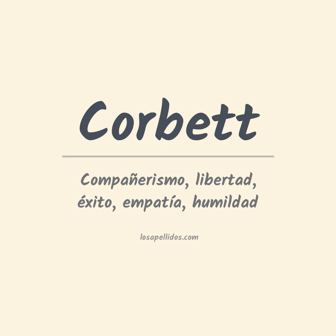 Apellido Corbett