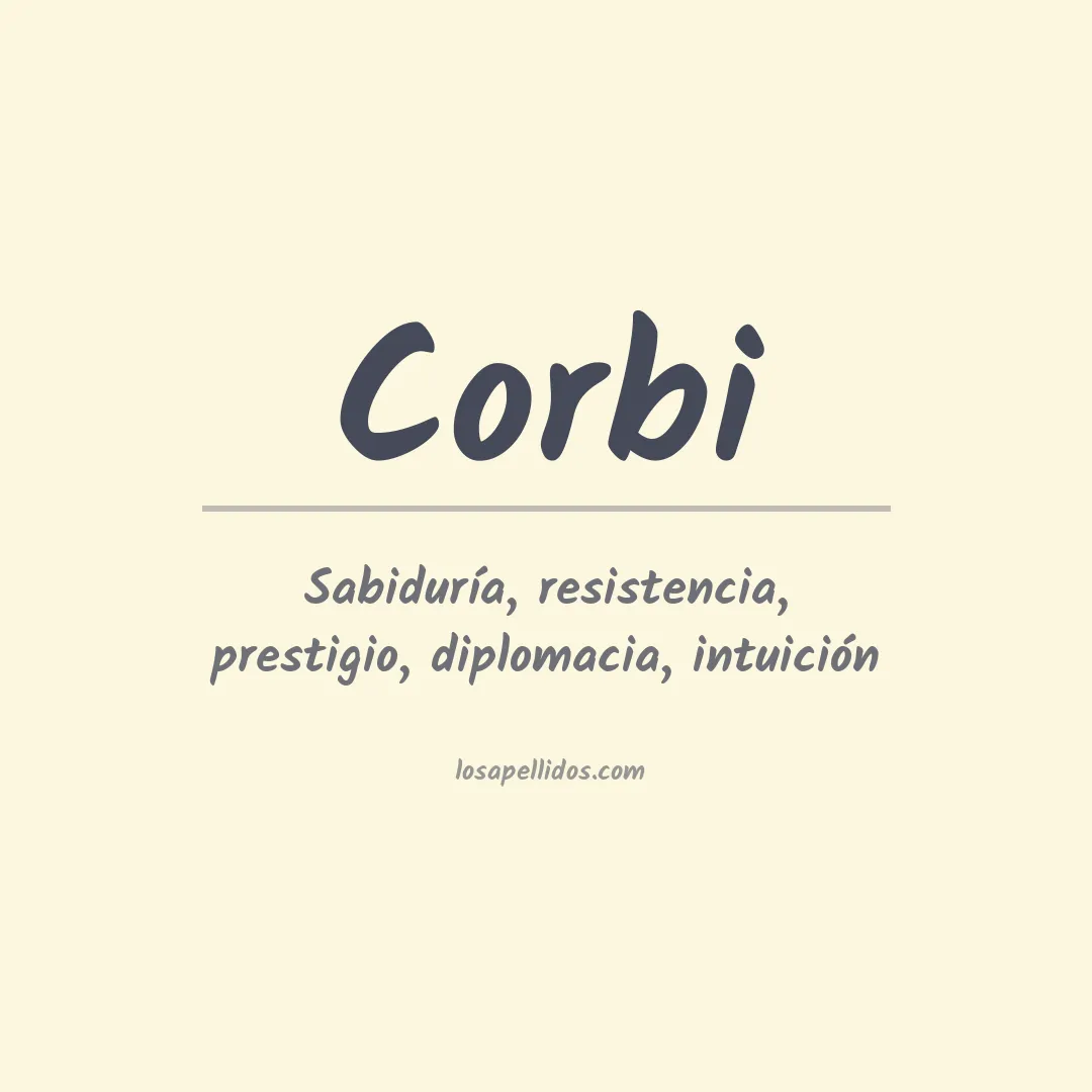 Apellido Corbí