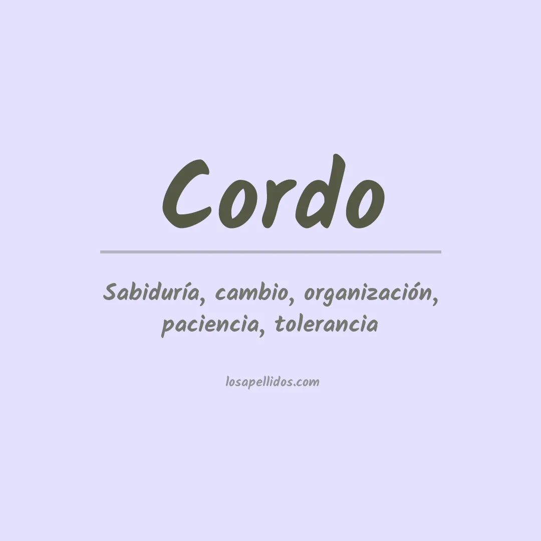 Apellido Cordo