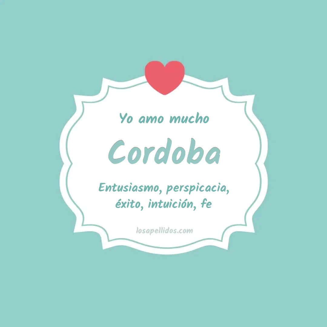 Yo amo mucho Córdoba