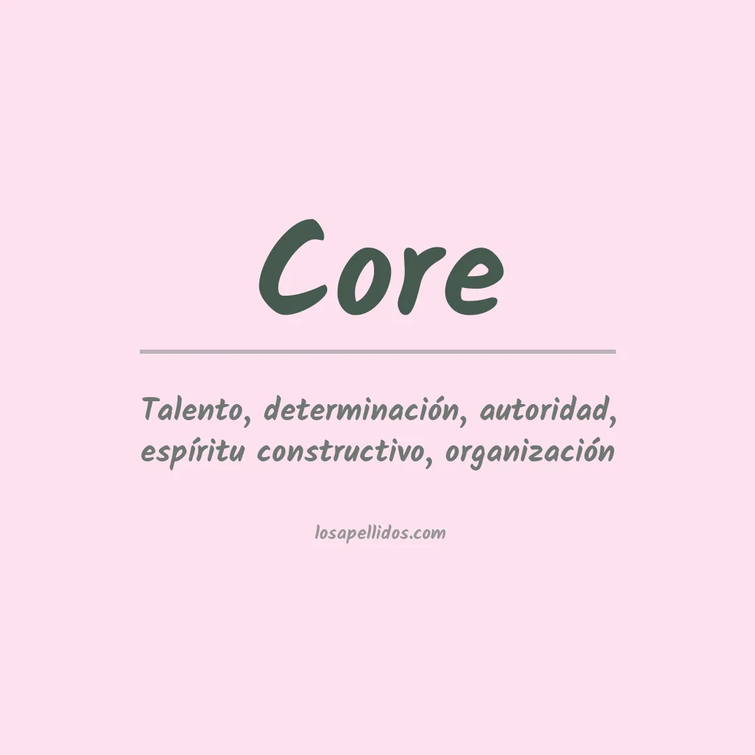 Apellido Core