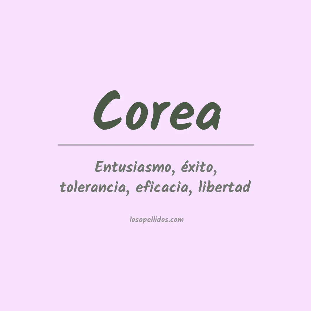 Apellido Corea