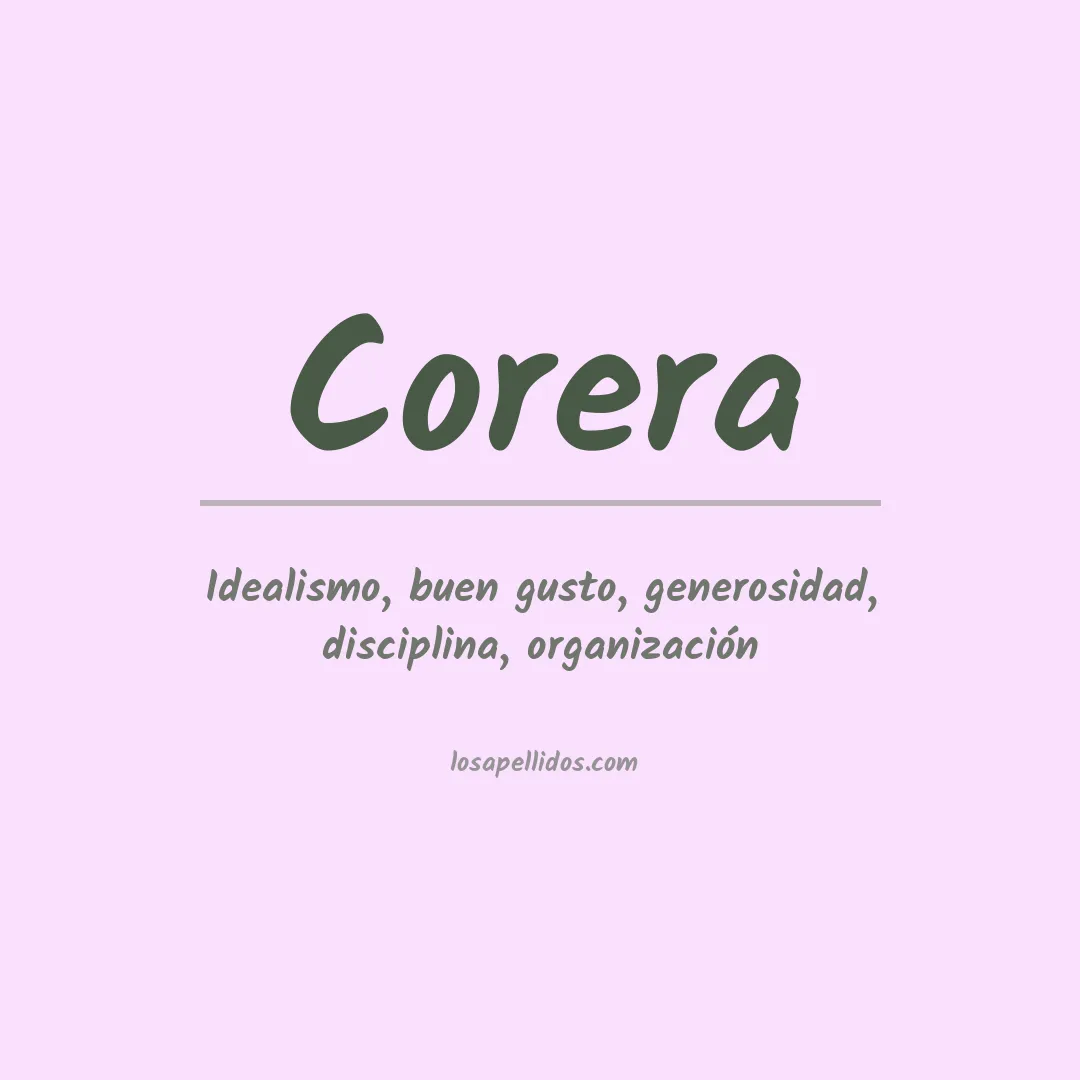 Apellido Corera
