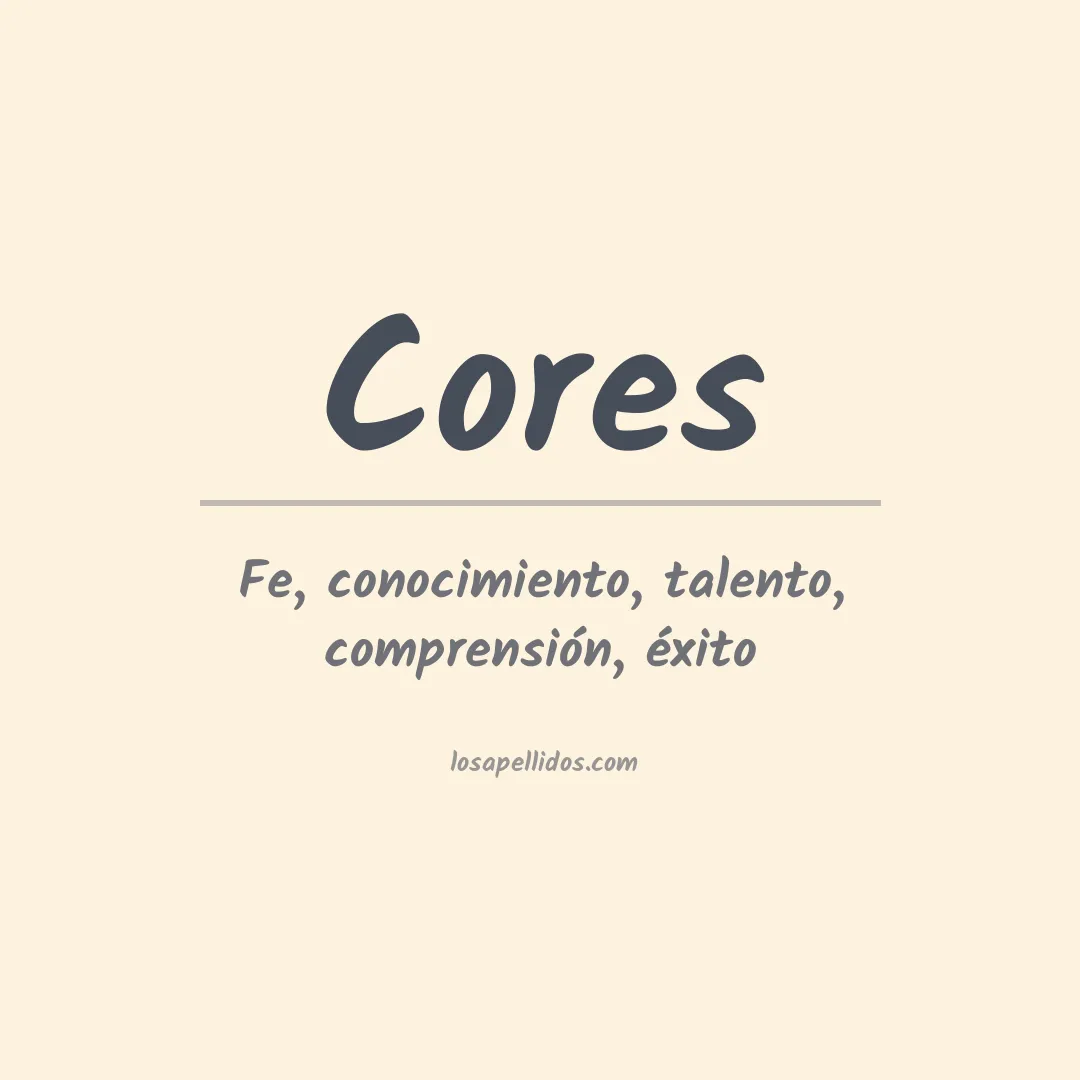 Apellido Cores