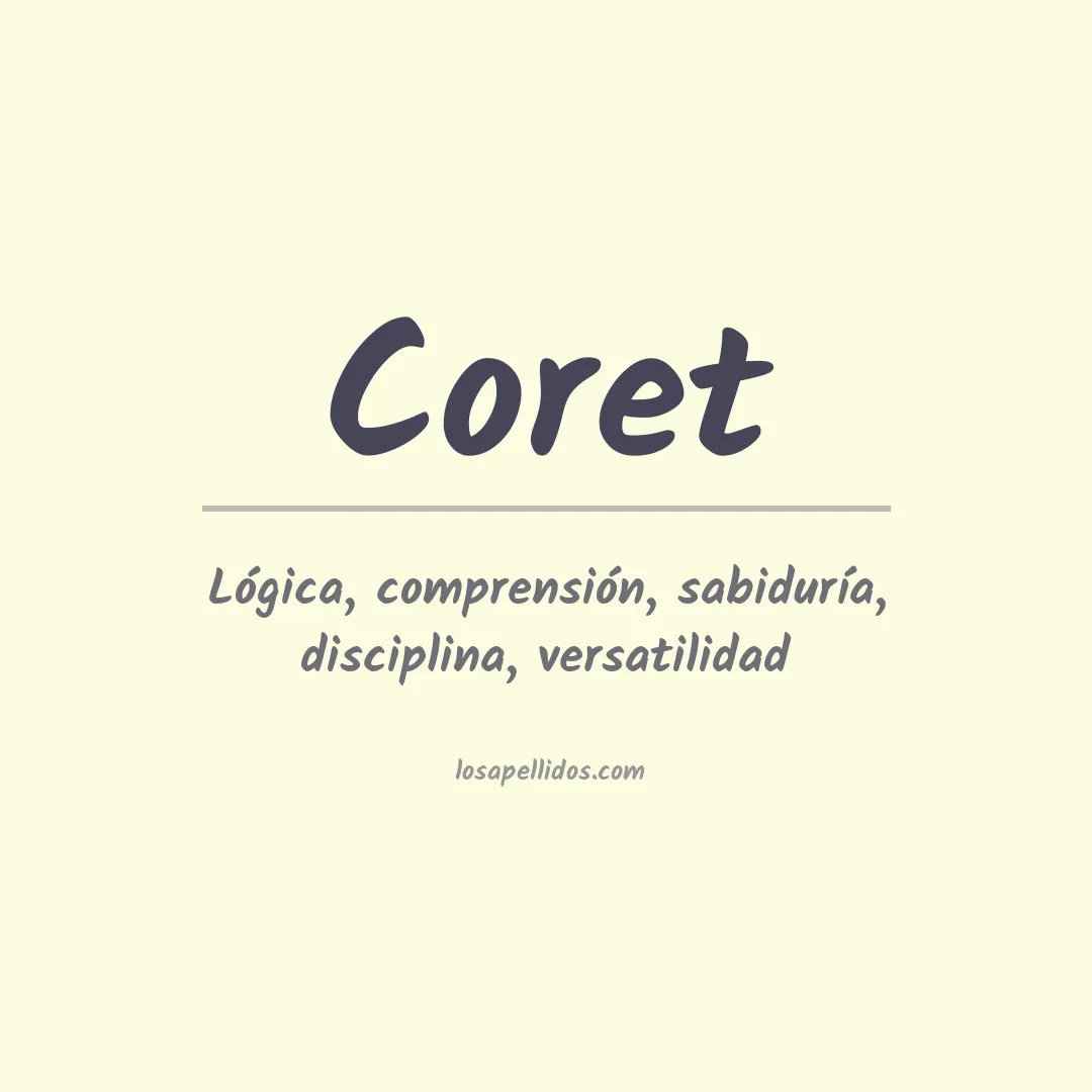 Apellido Coret
