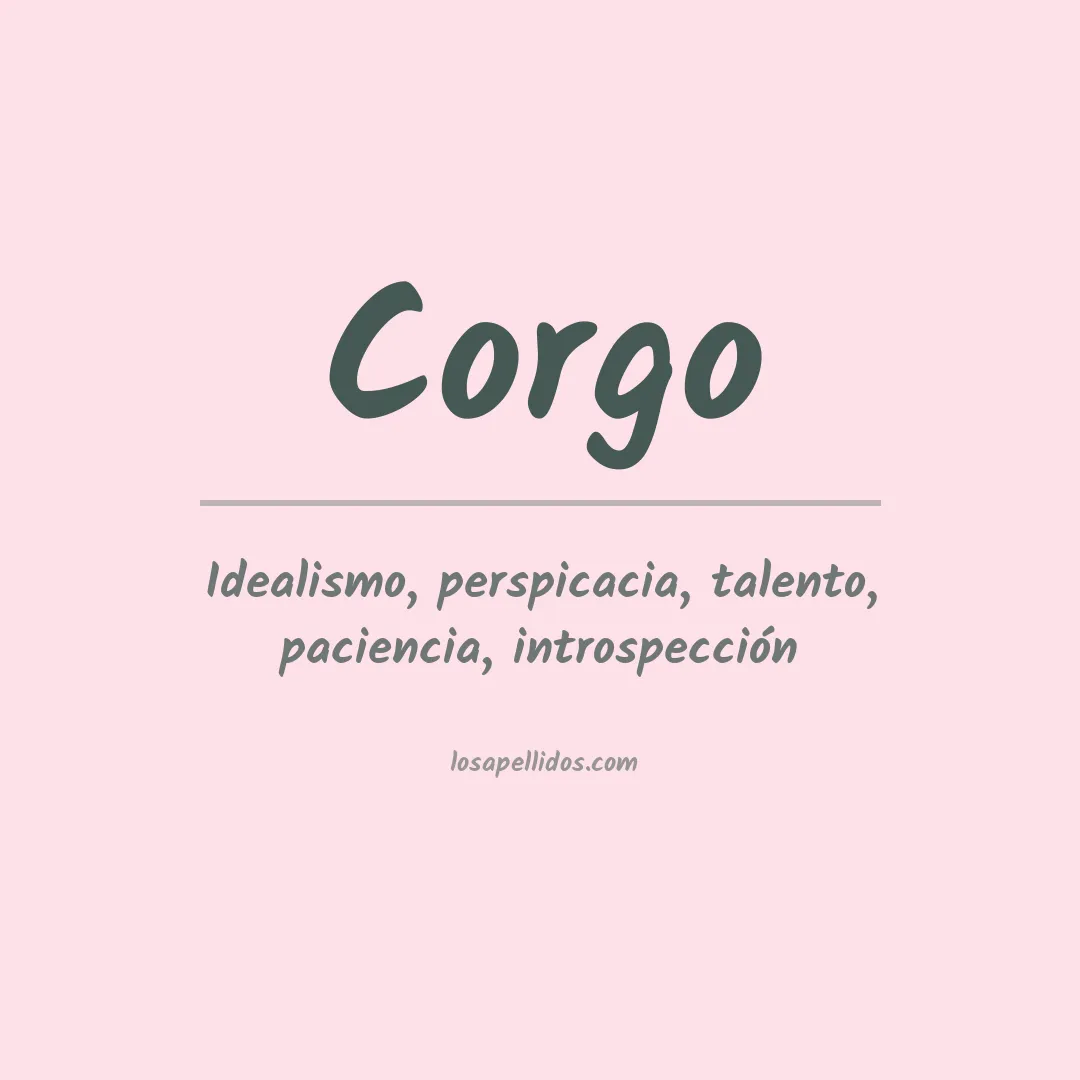 Apellido Corgo