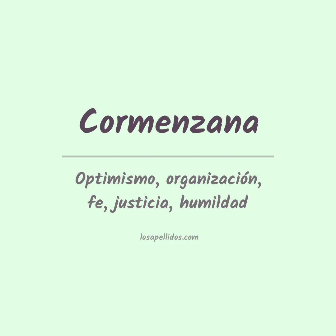 Significado del Apellido Cormenzana