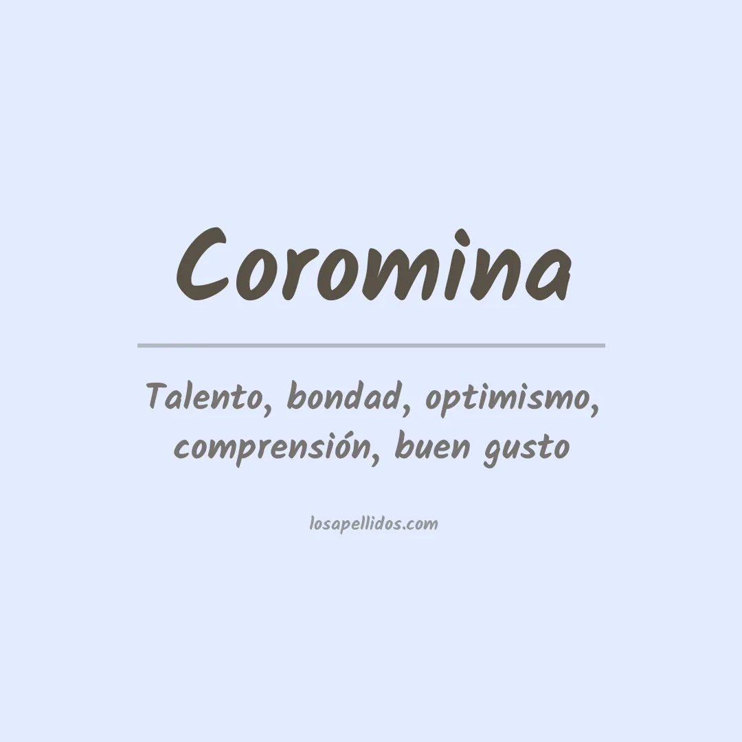 Apellido Coromina