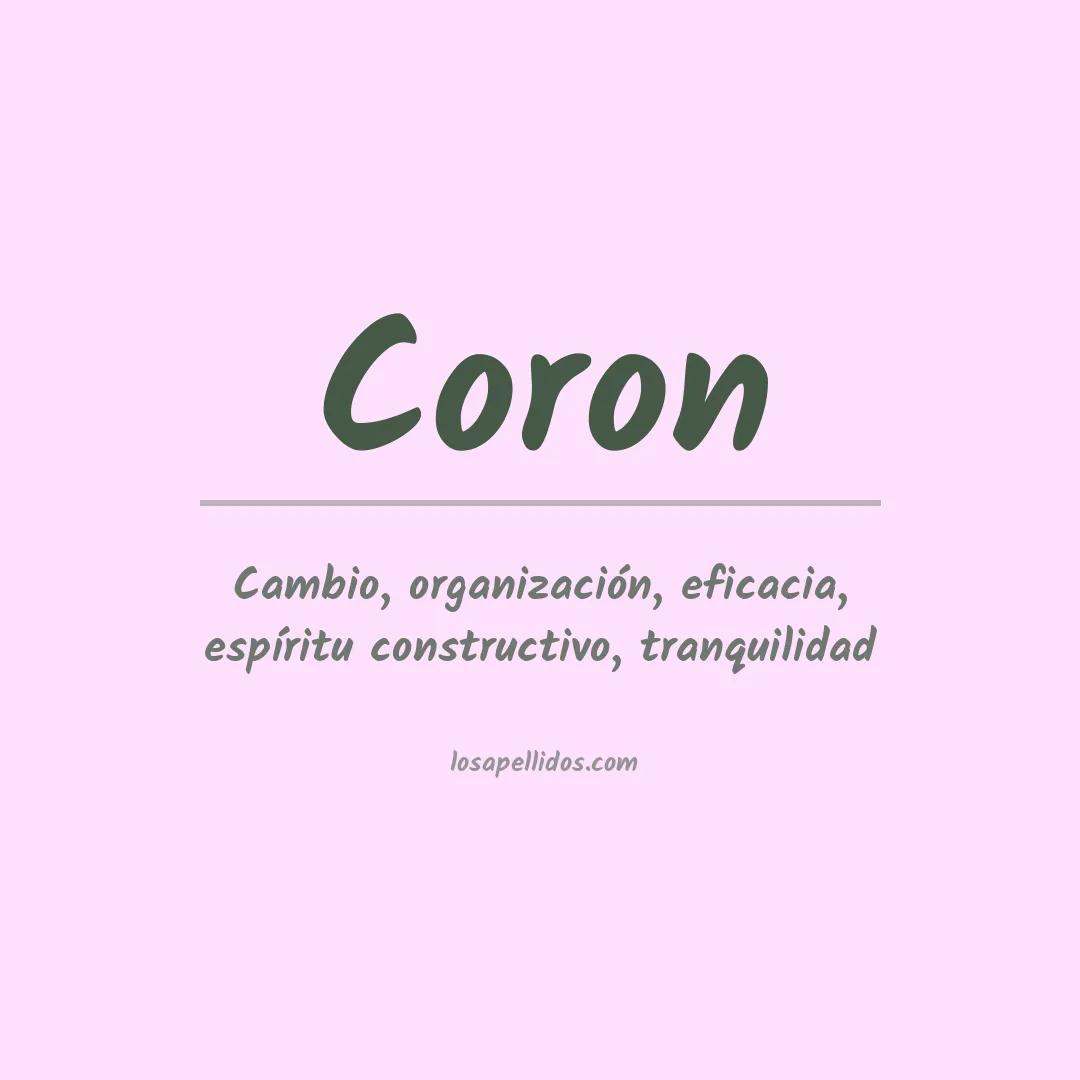 Apellido Coron