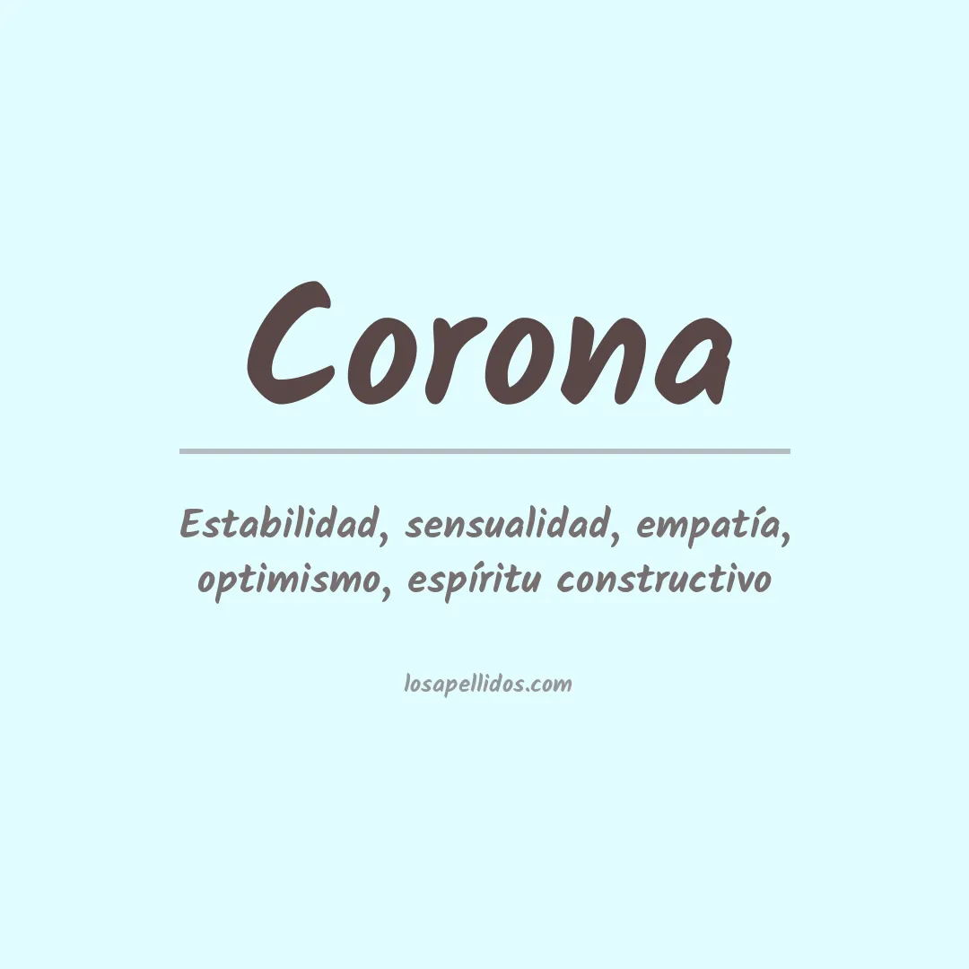 Apellido Corona