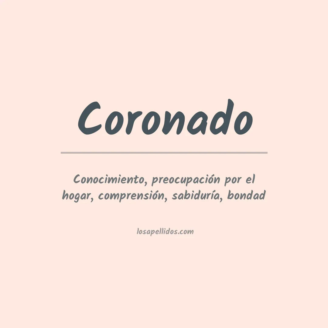 Apellido Coronado