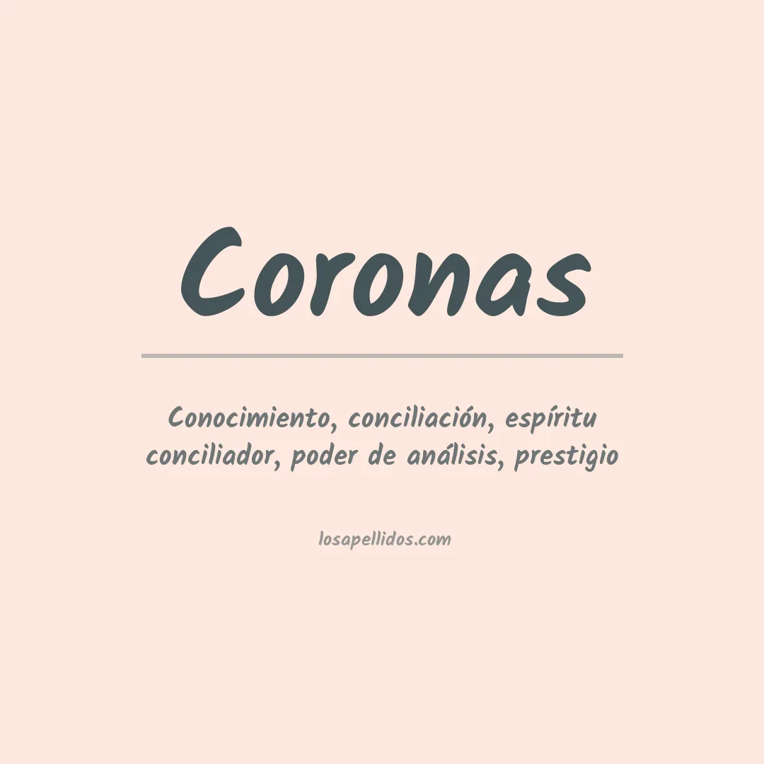Apellido Coronas