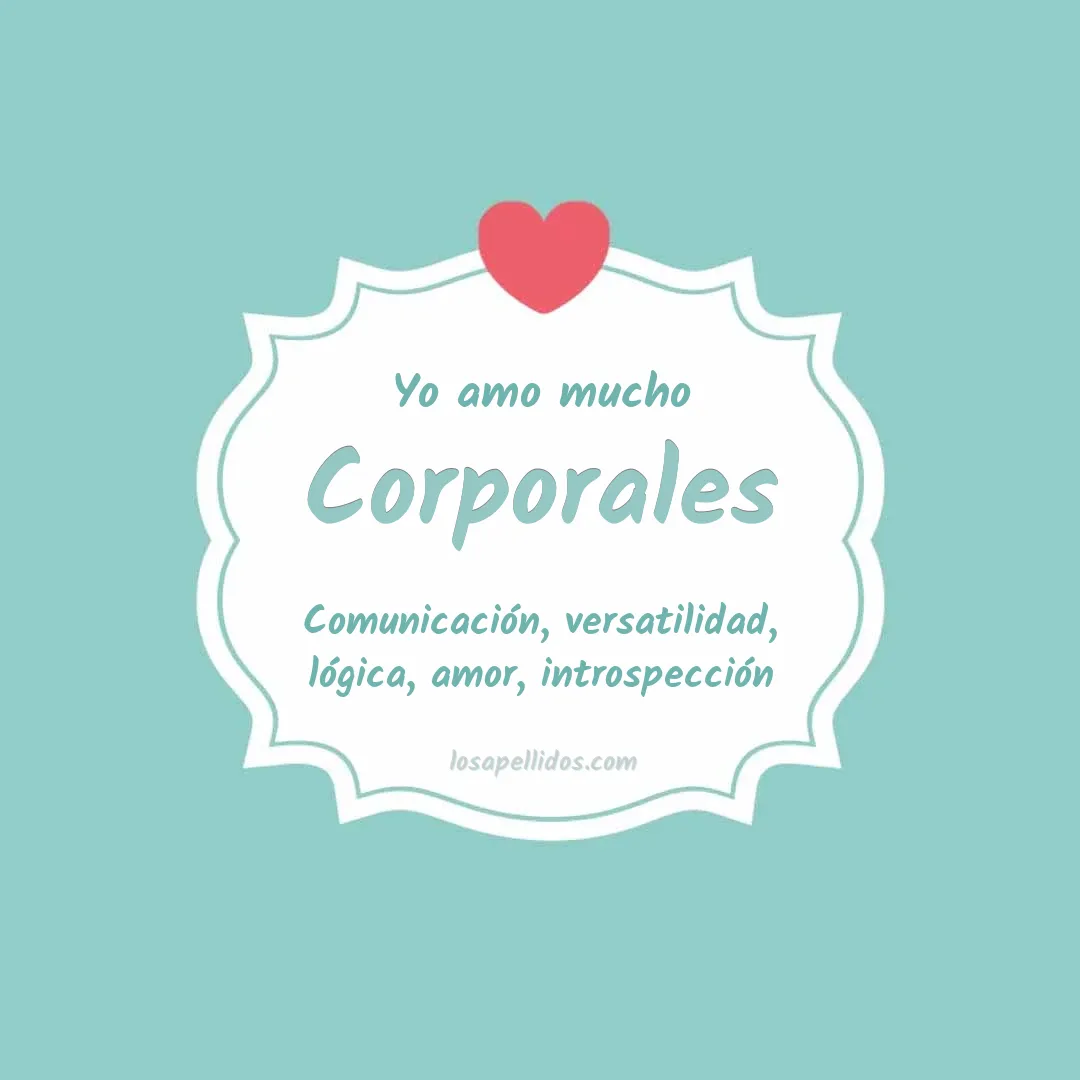 Yo amo mucho Corporales
