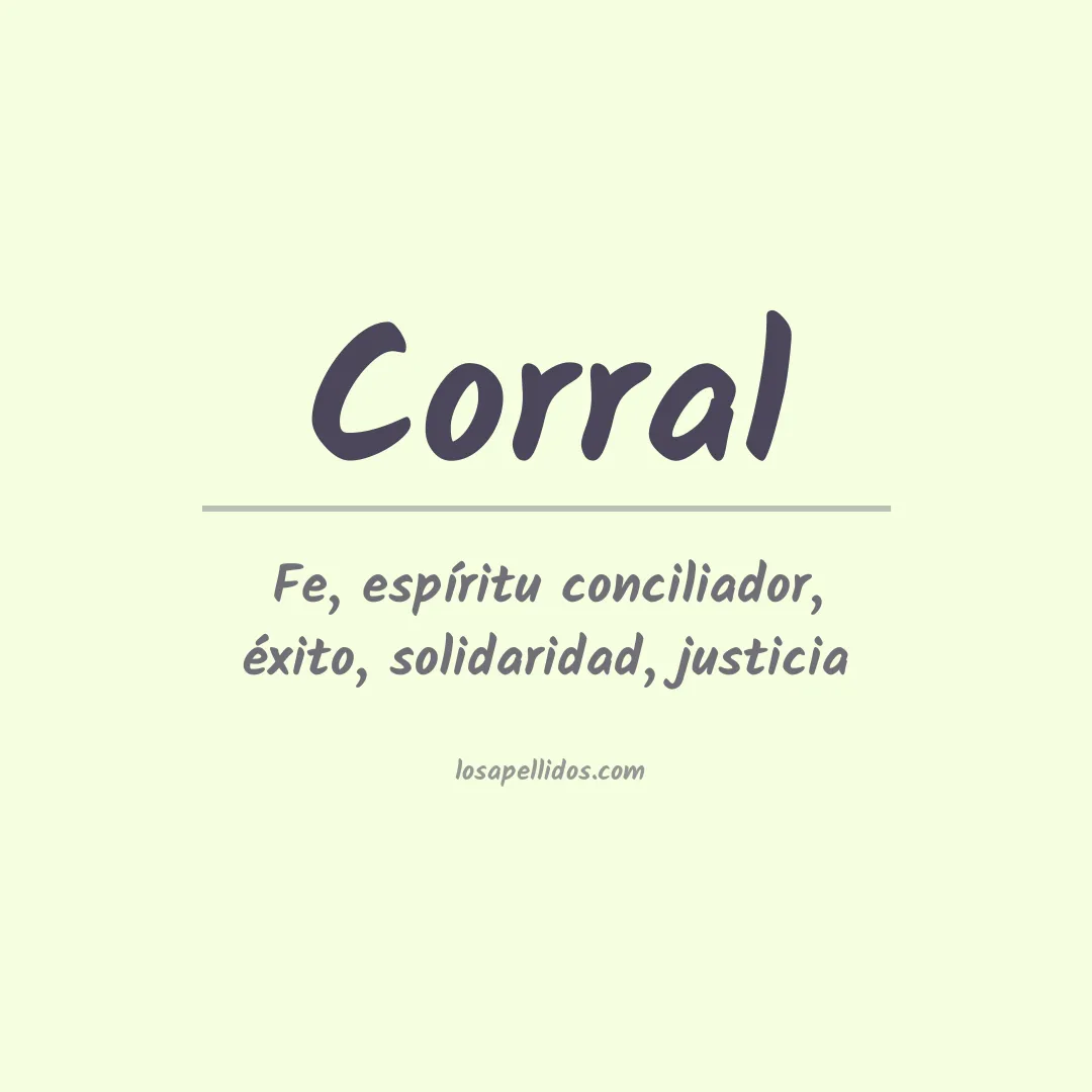 Apellido Corral