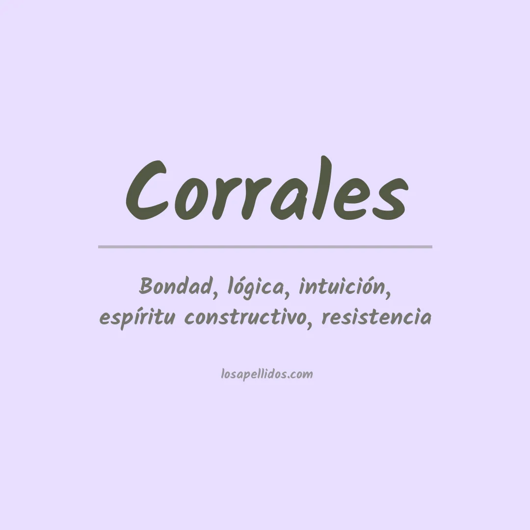 Apellido Corrales