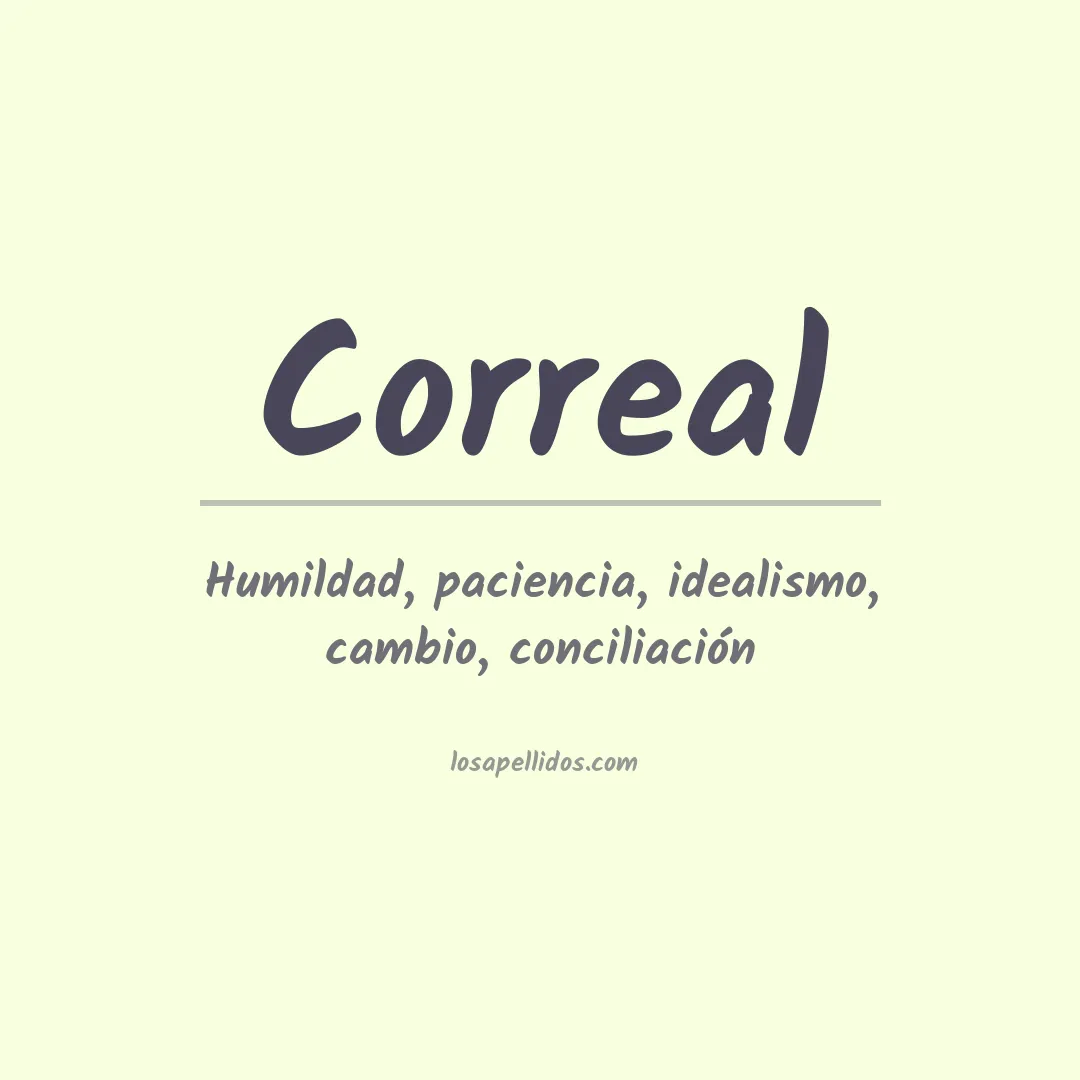 Apellido Correal