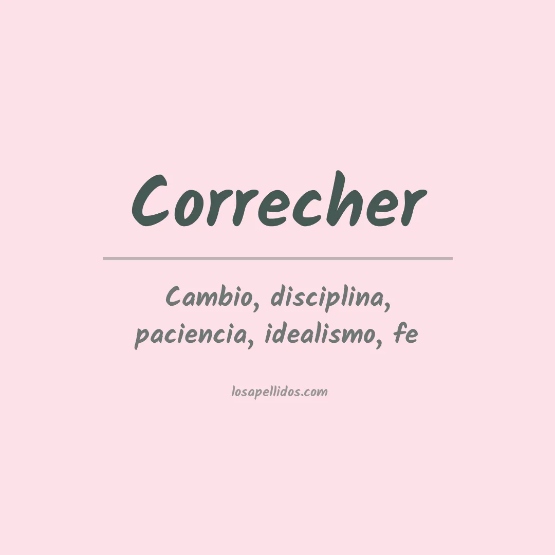Apellido Correcher