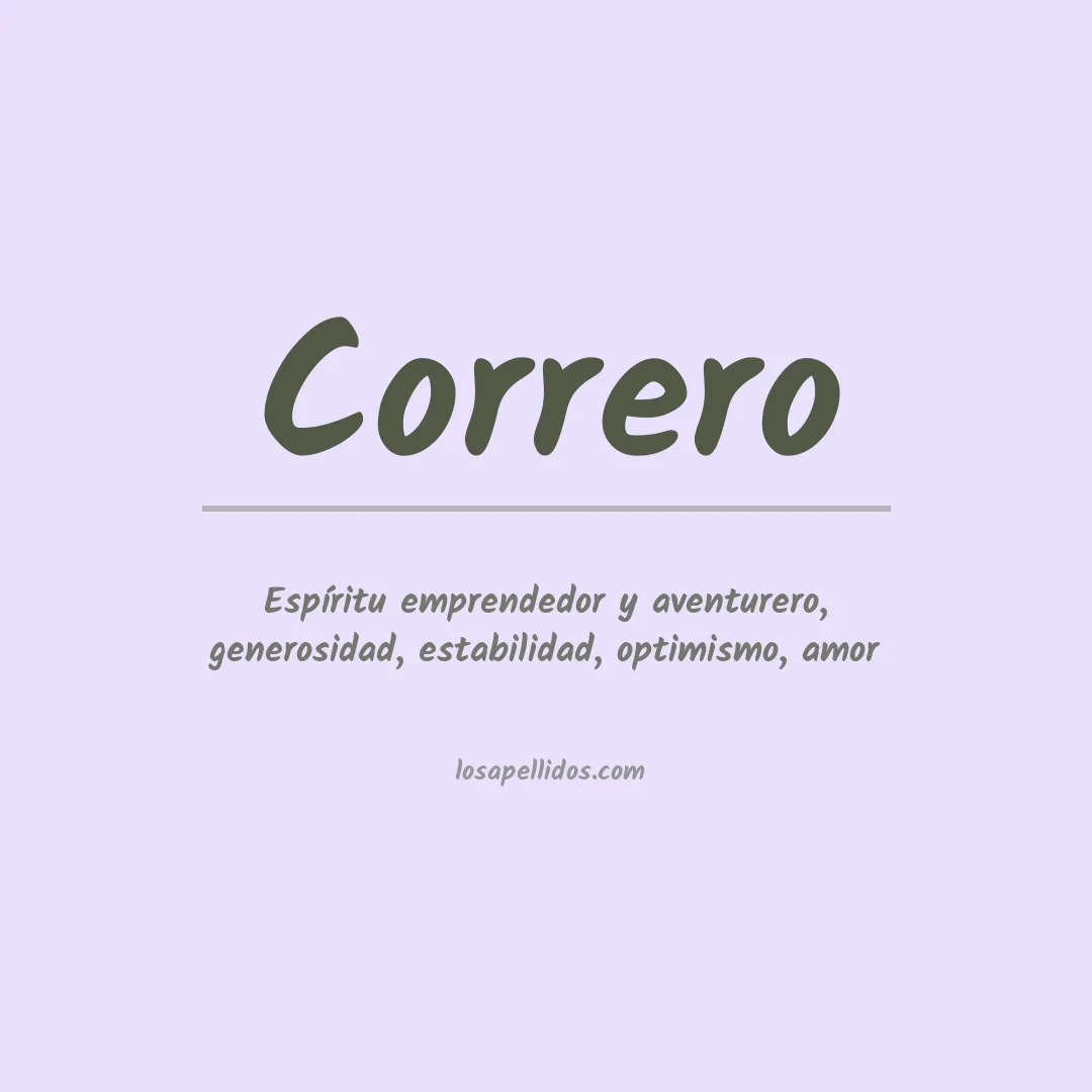 Apellido Correro