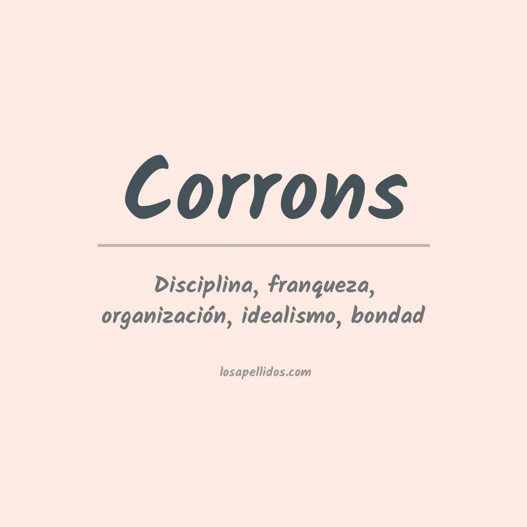 Apellido Corrons