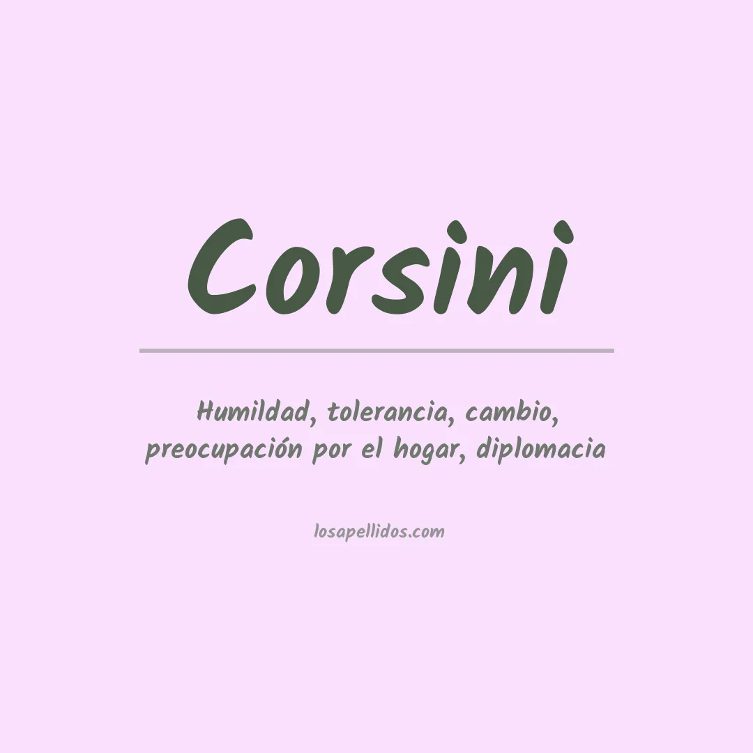 Apellido Corsini