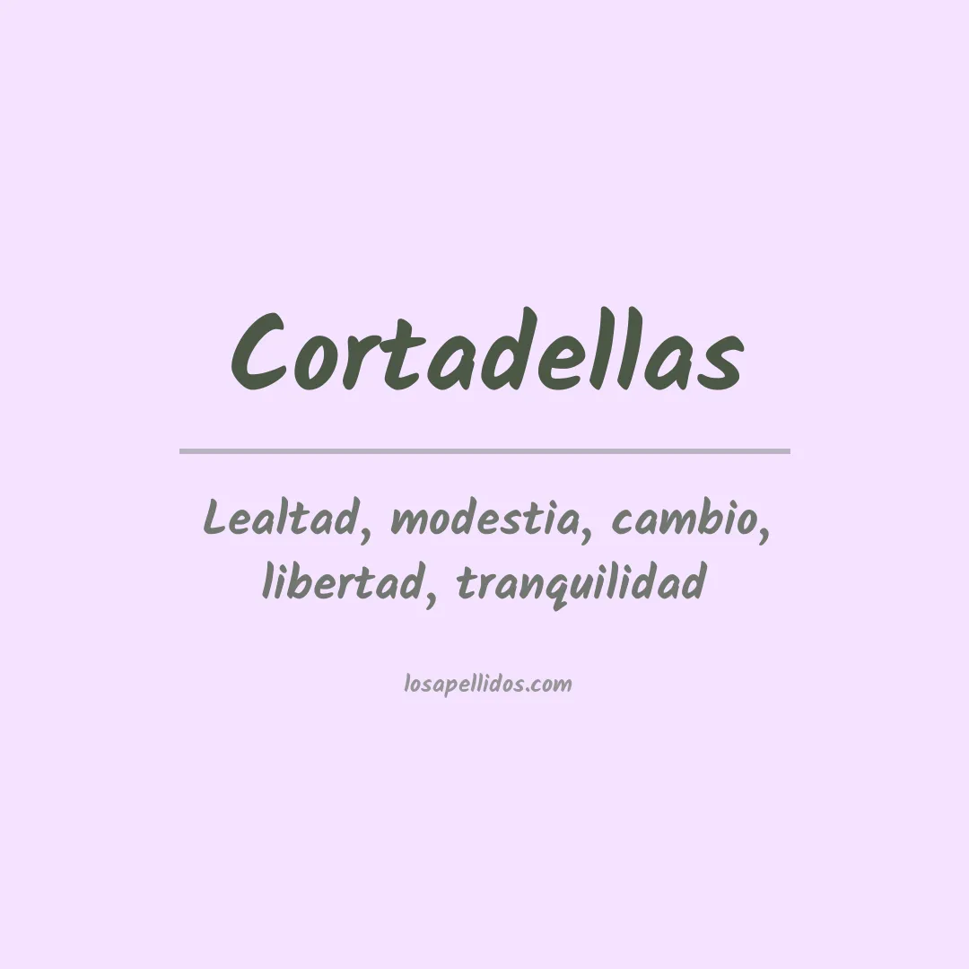 Apellido Cortadellas