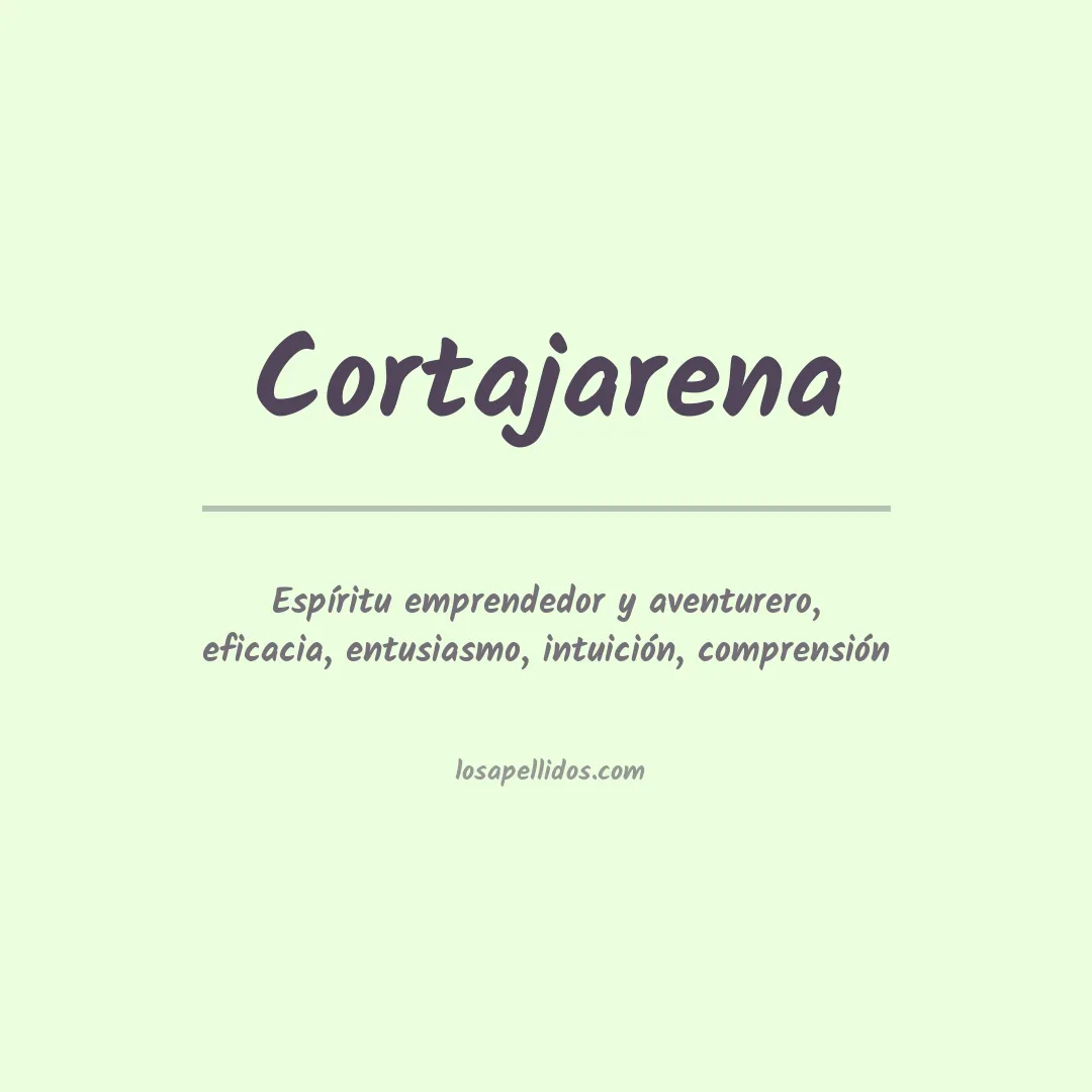 Significado del Apellido Cortajarena