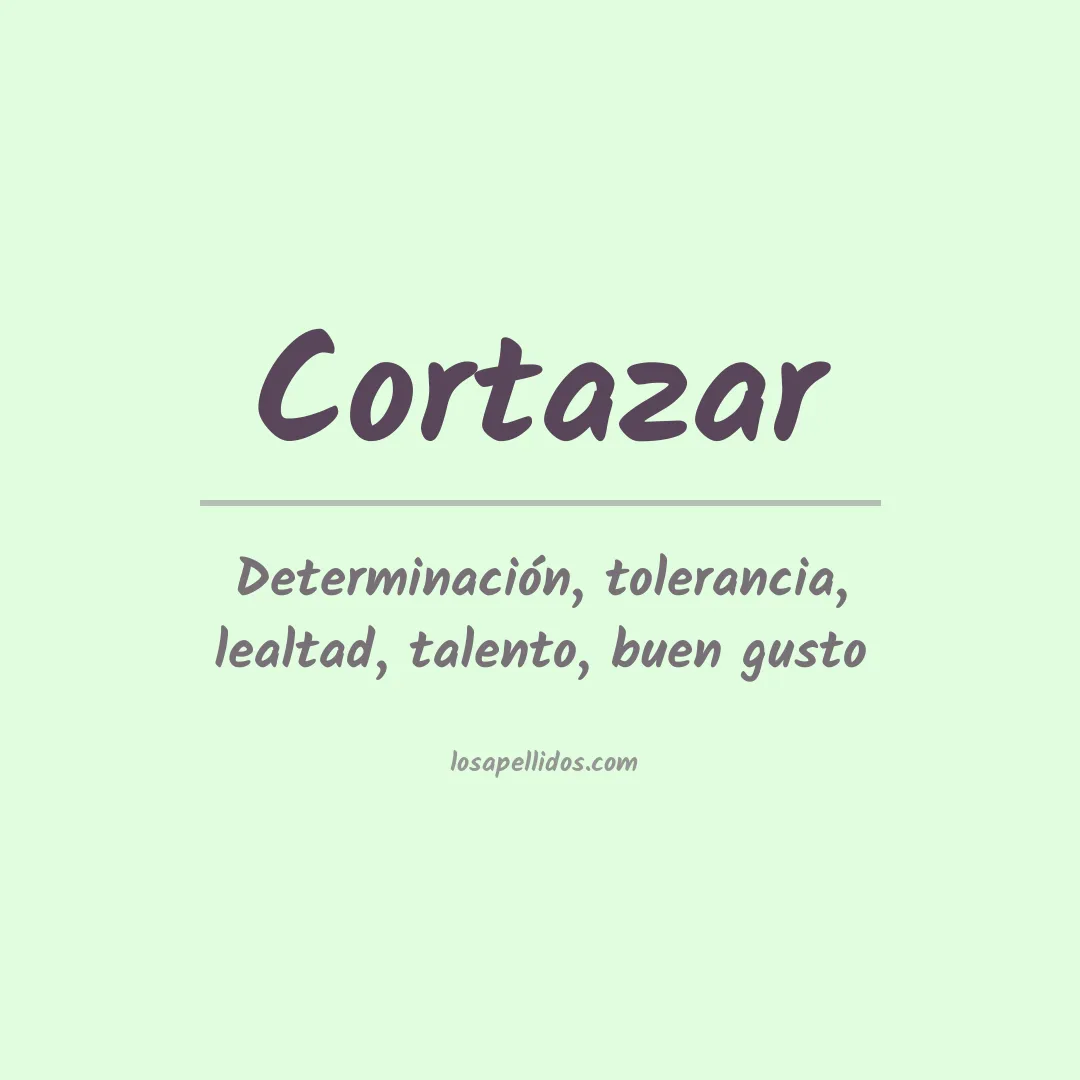 Apellido Cortázar