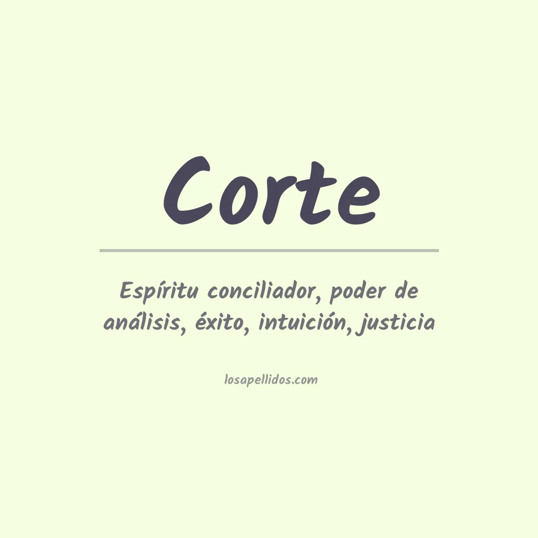 Apellido Corte