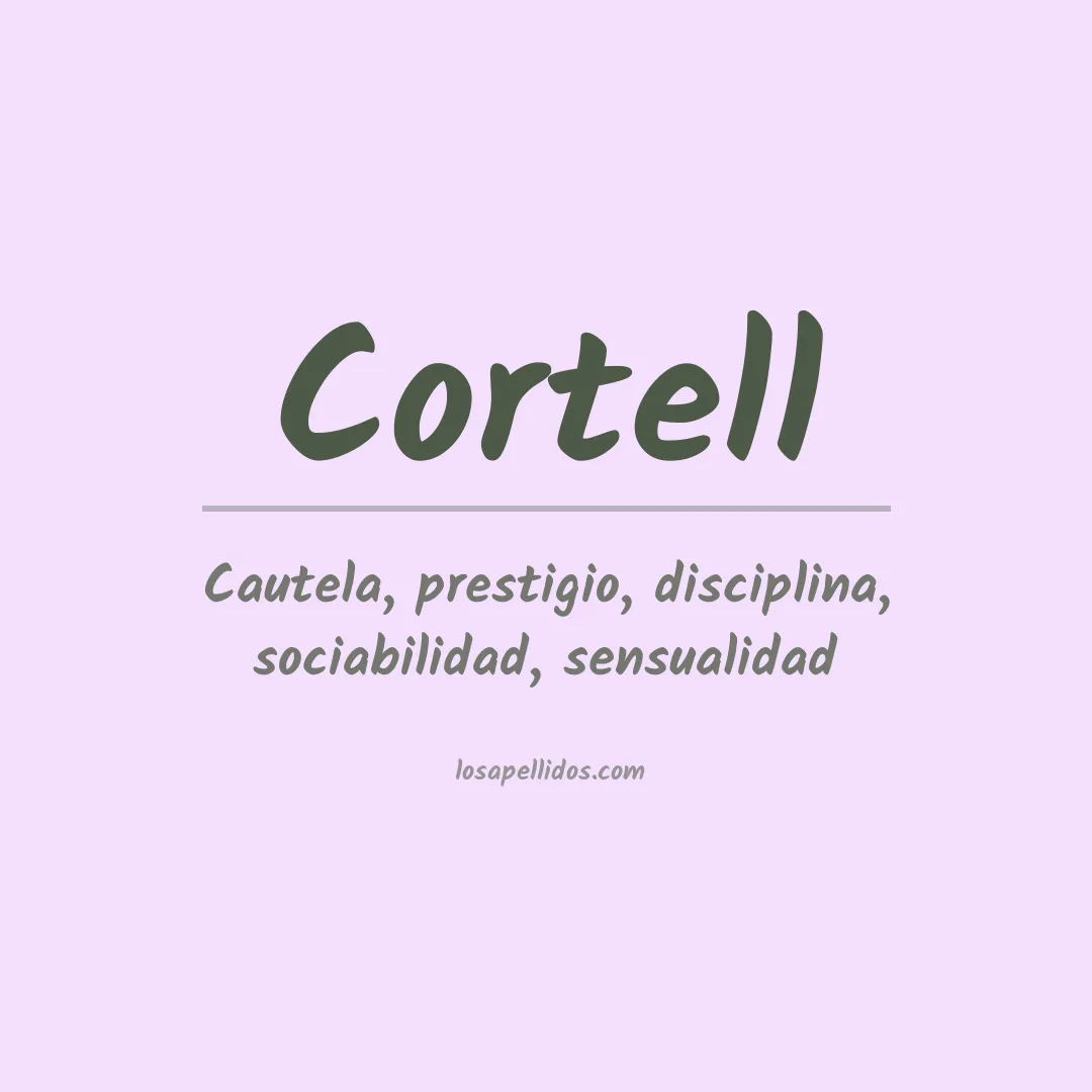 Apellido Cortell