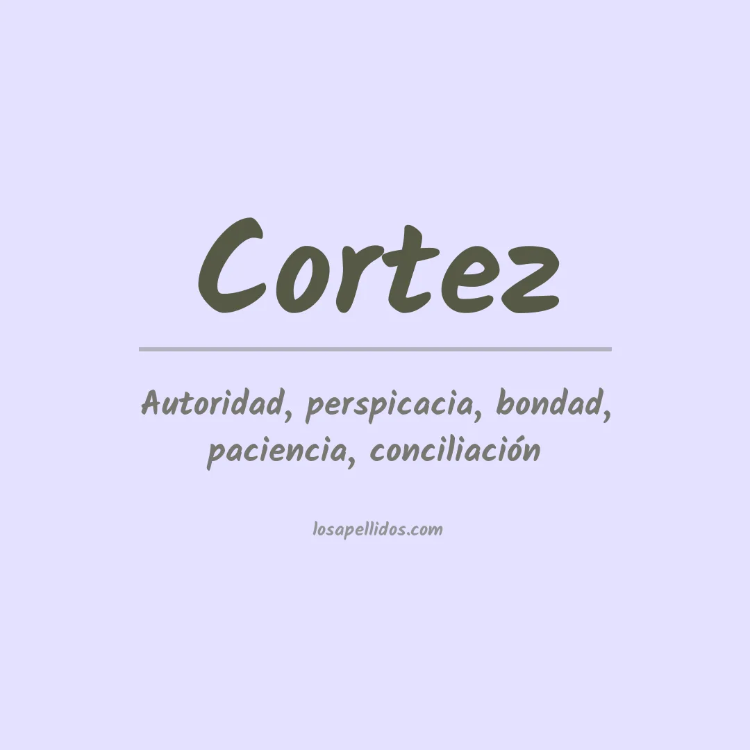 Apellido Cortez