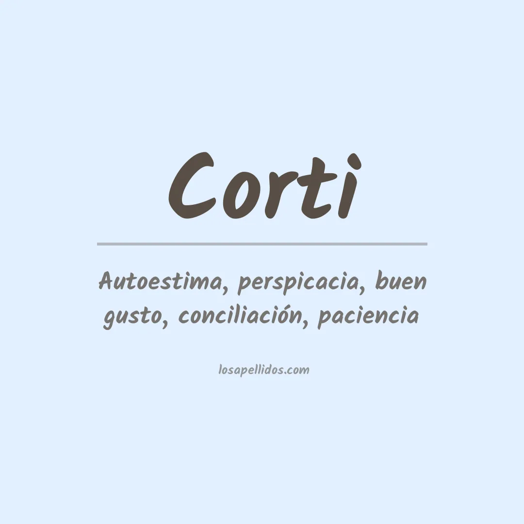 Apellido Corti