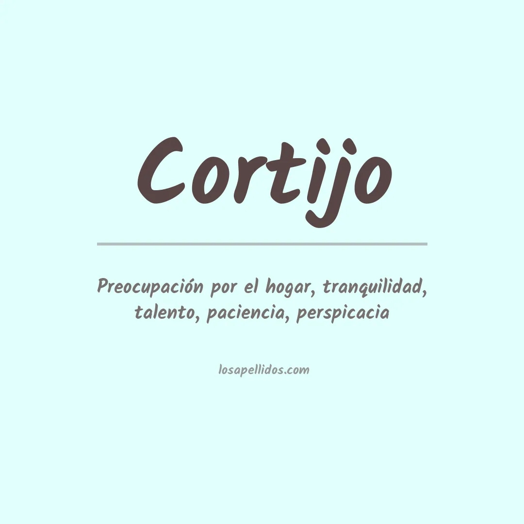 Apellido Cortijo