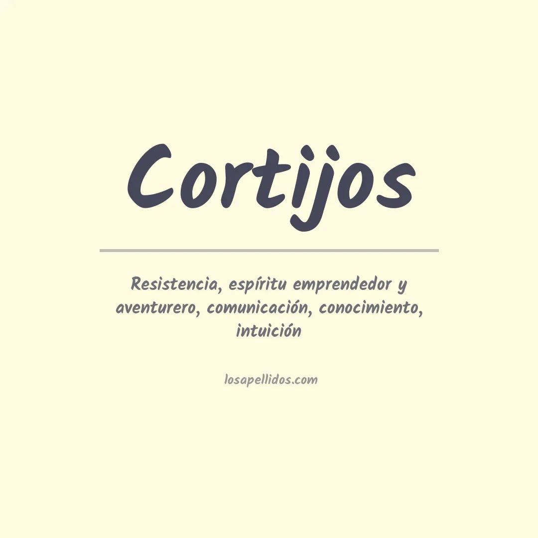 Apellido Cortijos