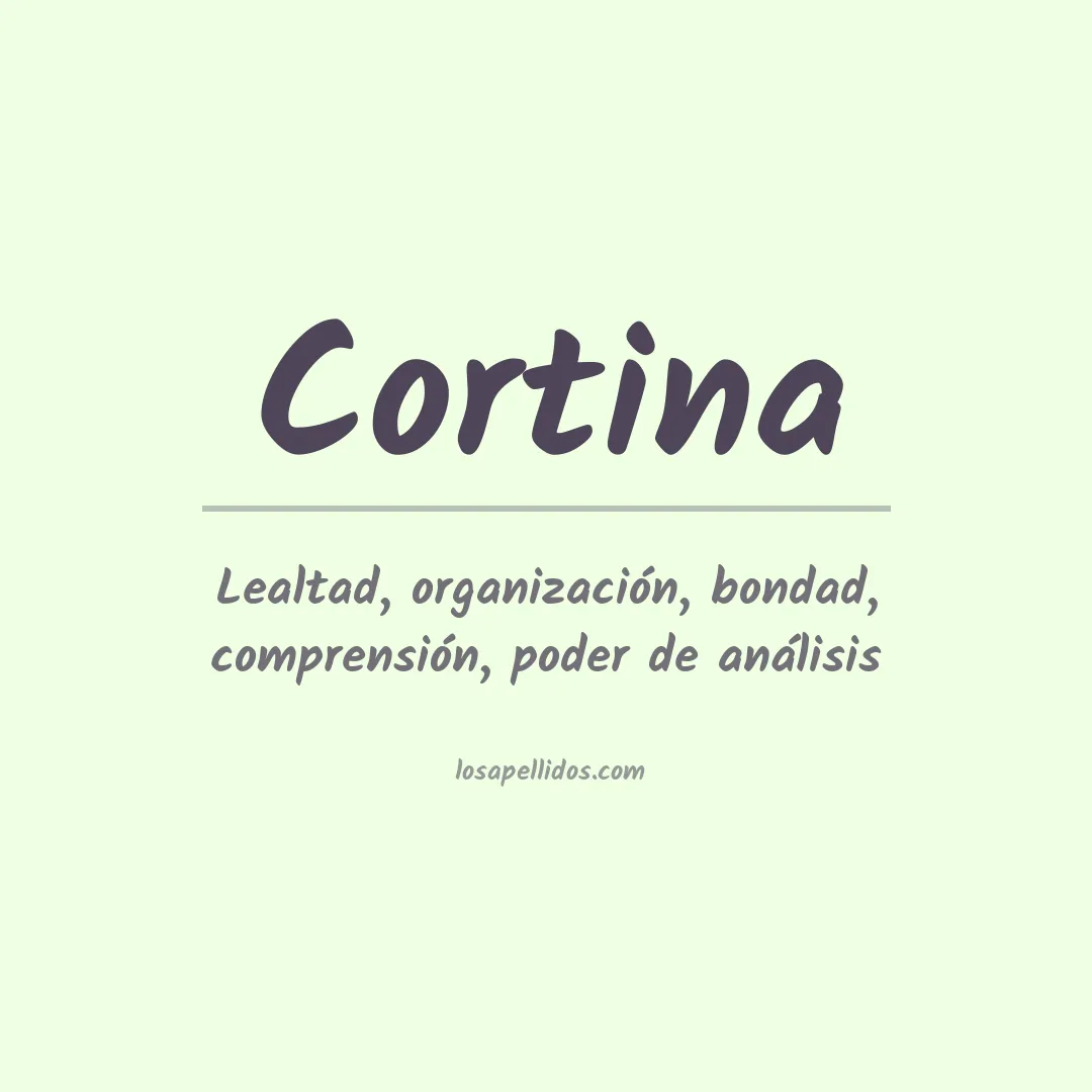 Apellido Cortina