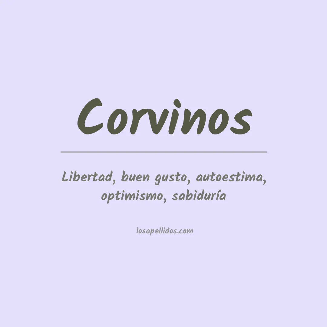 Significado del Apellido Corvinos