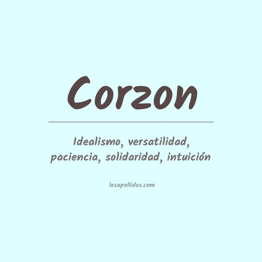 Significado del Apellido Corzon