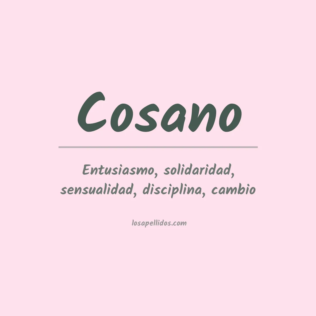 Apellido Cosano