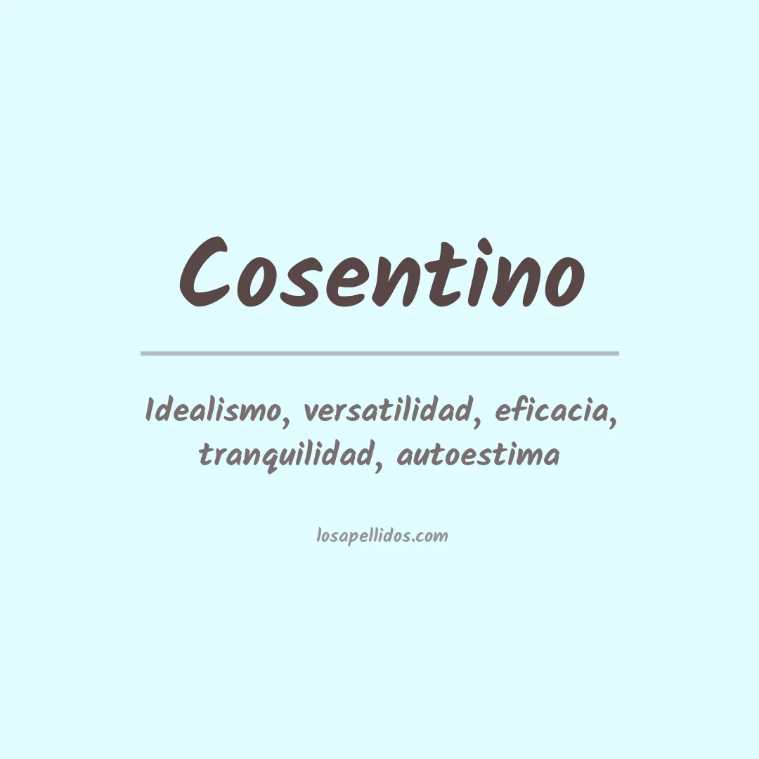 Apellido Cosentino