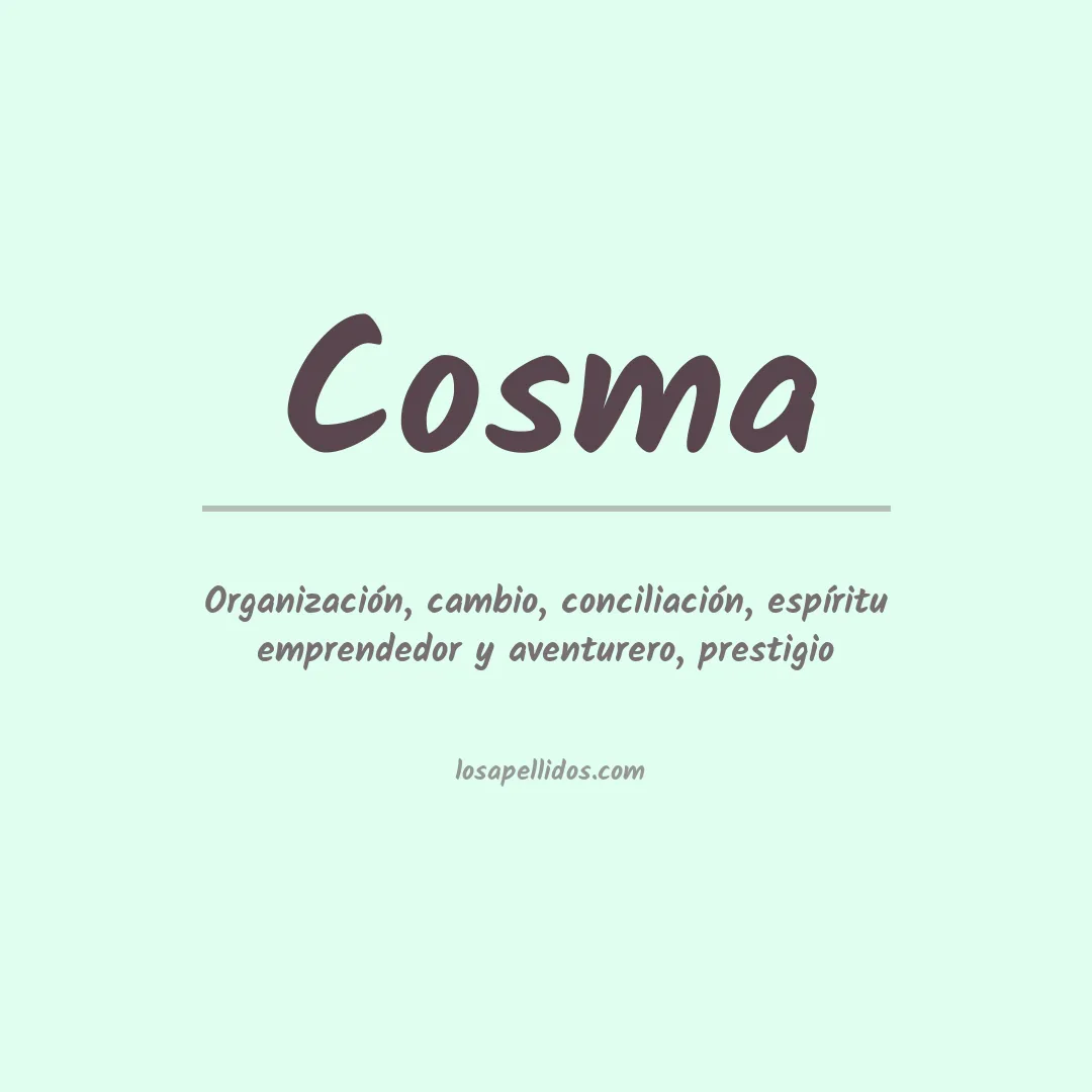 Apellido Cosma