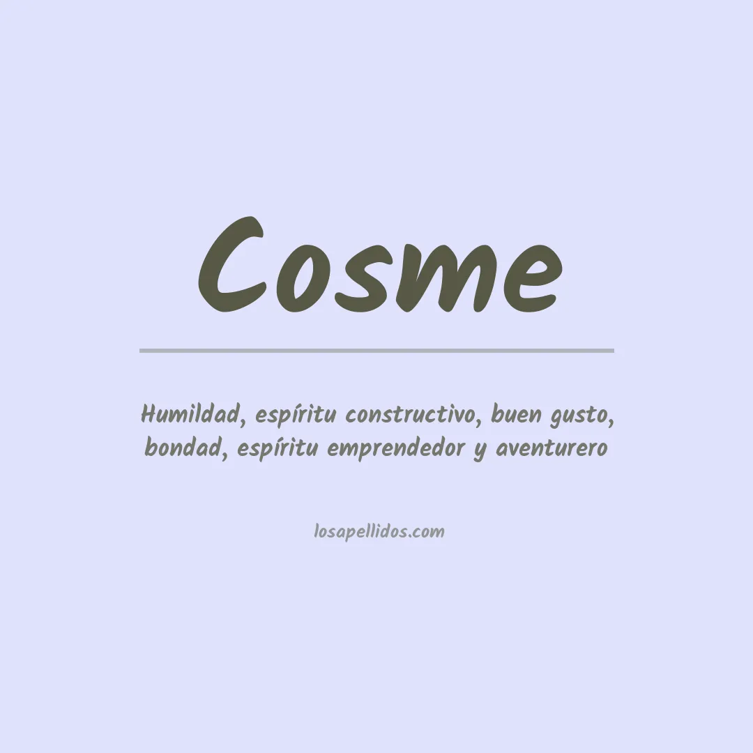 Apellido Cosme