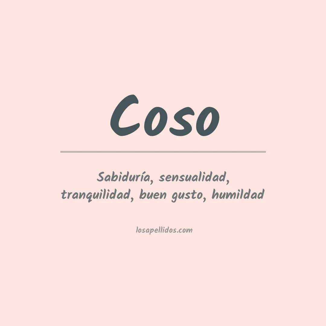 Apellido Coso