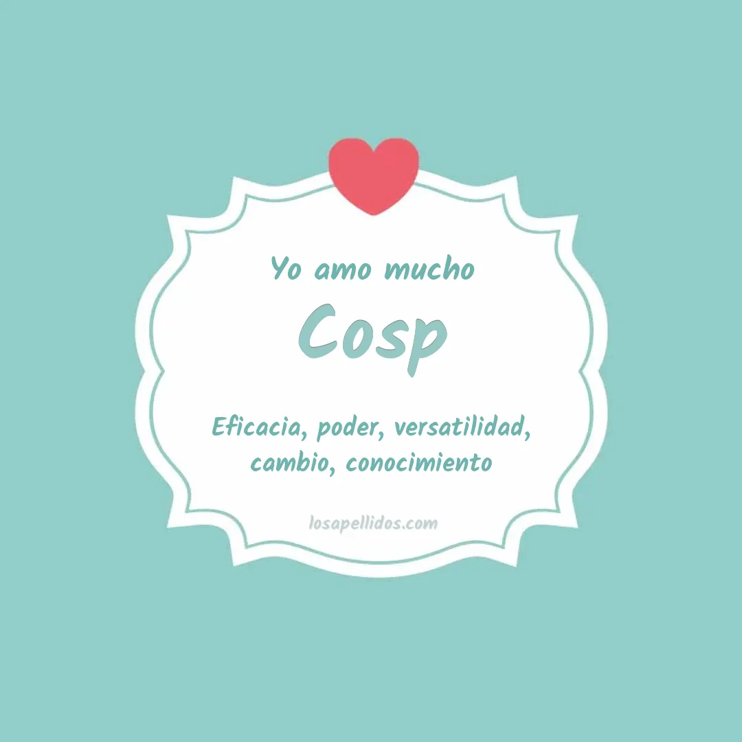 Yo amo mucho Cosp