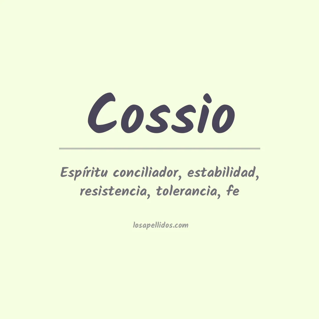 Apellido Cossío