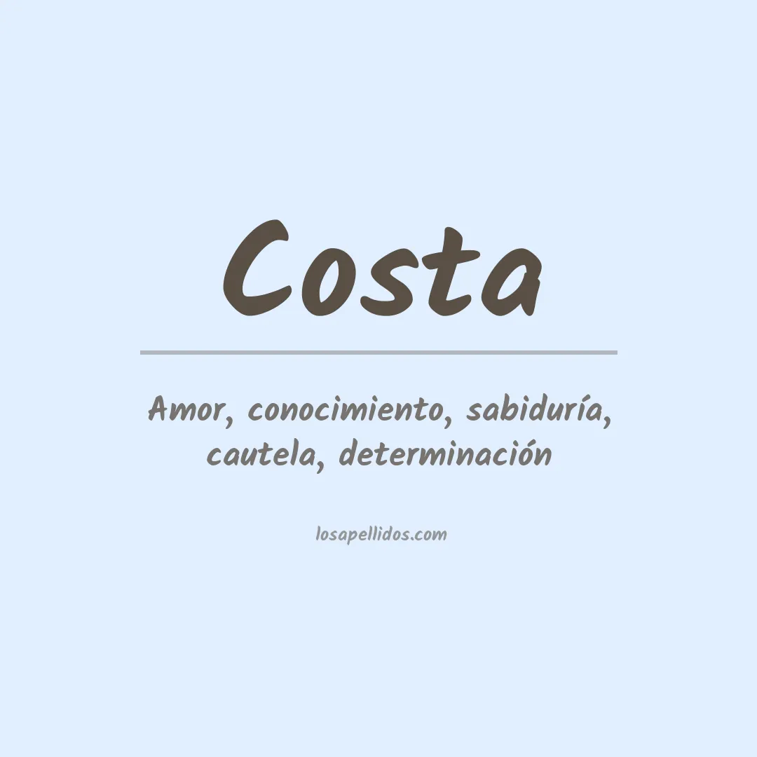 Apellido Costa