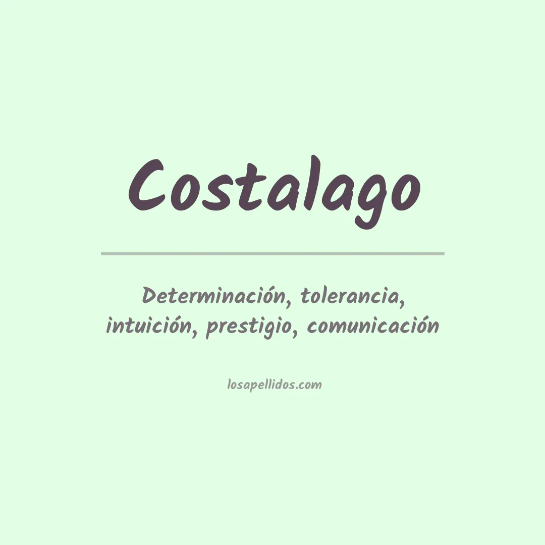 Significado del Apellido Costalago
