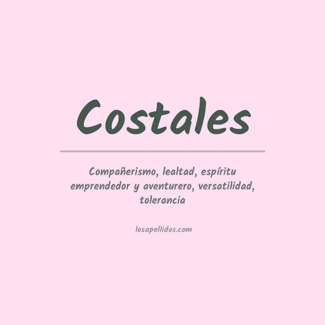 Apellido Costales