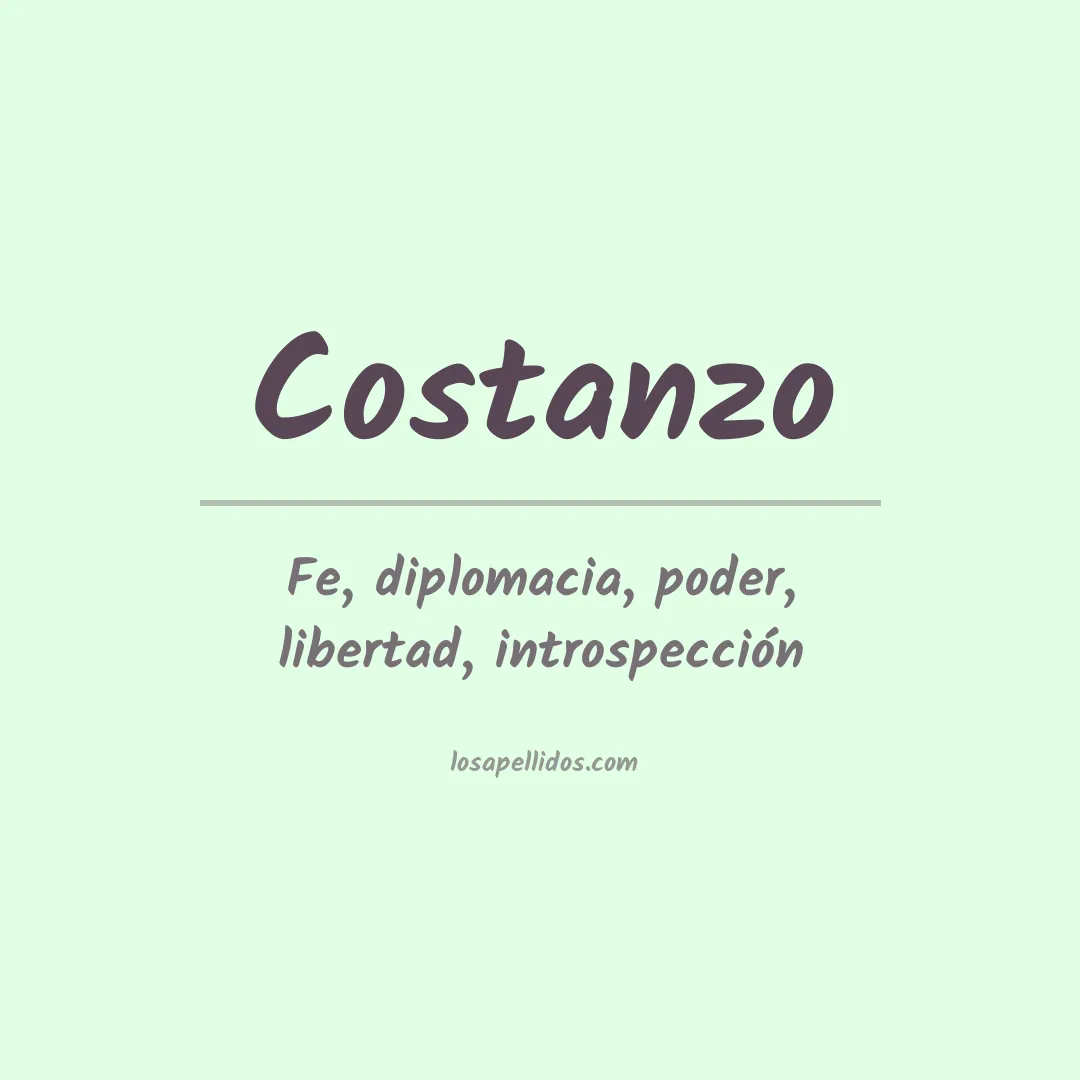 Apellido Costanzo