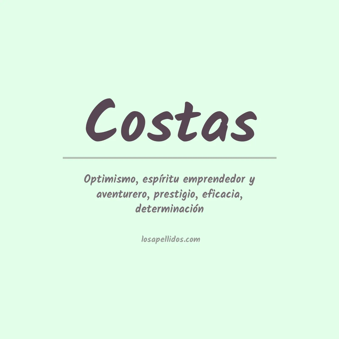 Apellido Costas